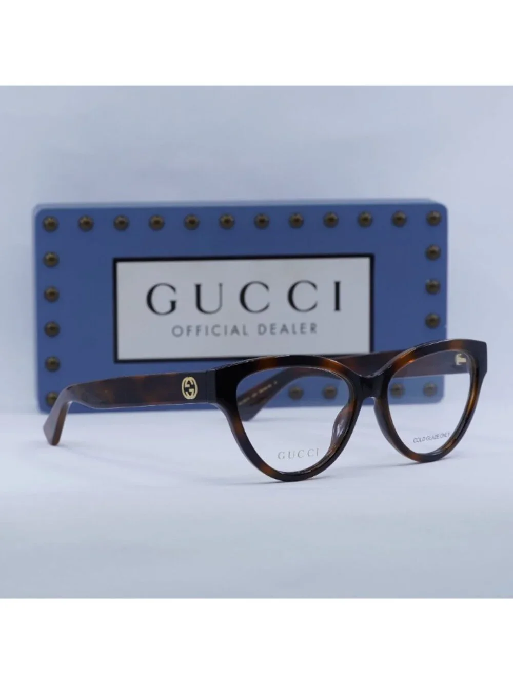 Gucci GG1581O 002 Cat Eye Eyeglasses 55mm - Havana